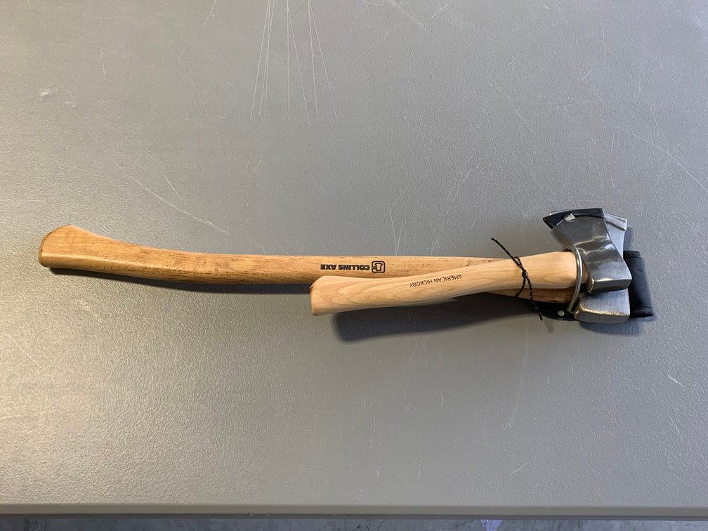 [43] Collins Axe, Hatchet, With Craftsman Holder