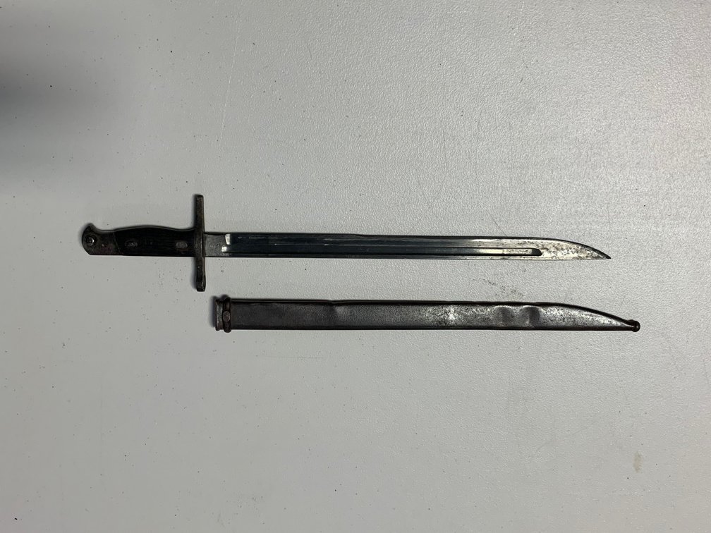 [72] Japanese Arisaka Type 30 Bayonet w/scabbard