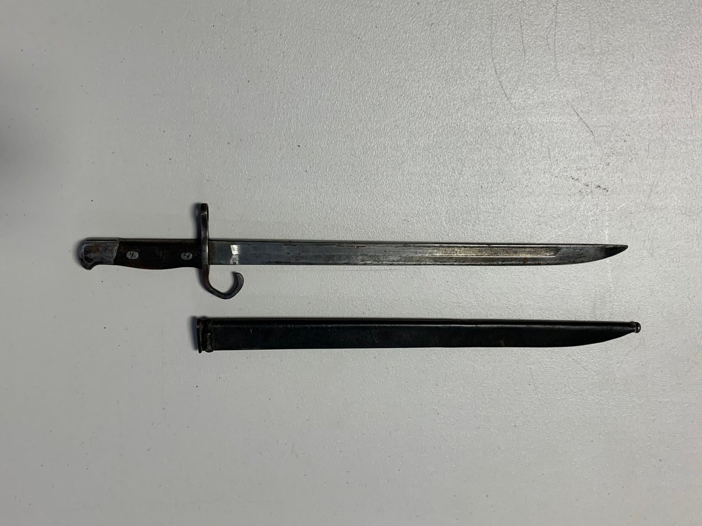 [73] Japanese Arisaka Type 30 Bayonet w/scabbard
