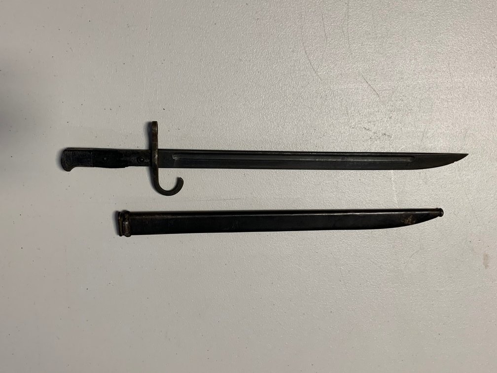 [74] Japanese Arisaka Type 30 Bayonet w/scabbard