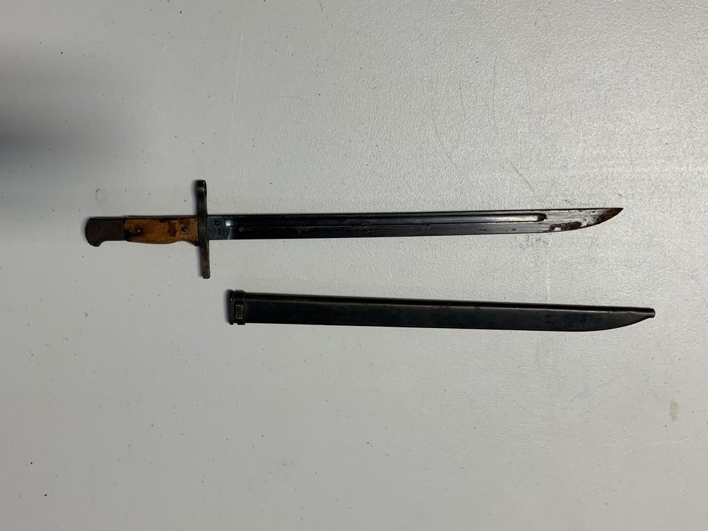 [75] Japanese Arisaka Type 30 Bayonet w/scabbard