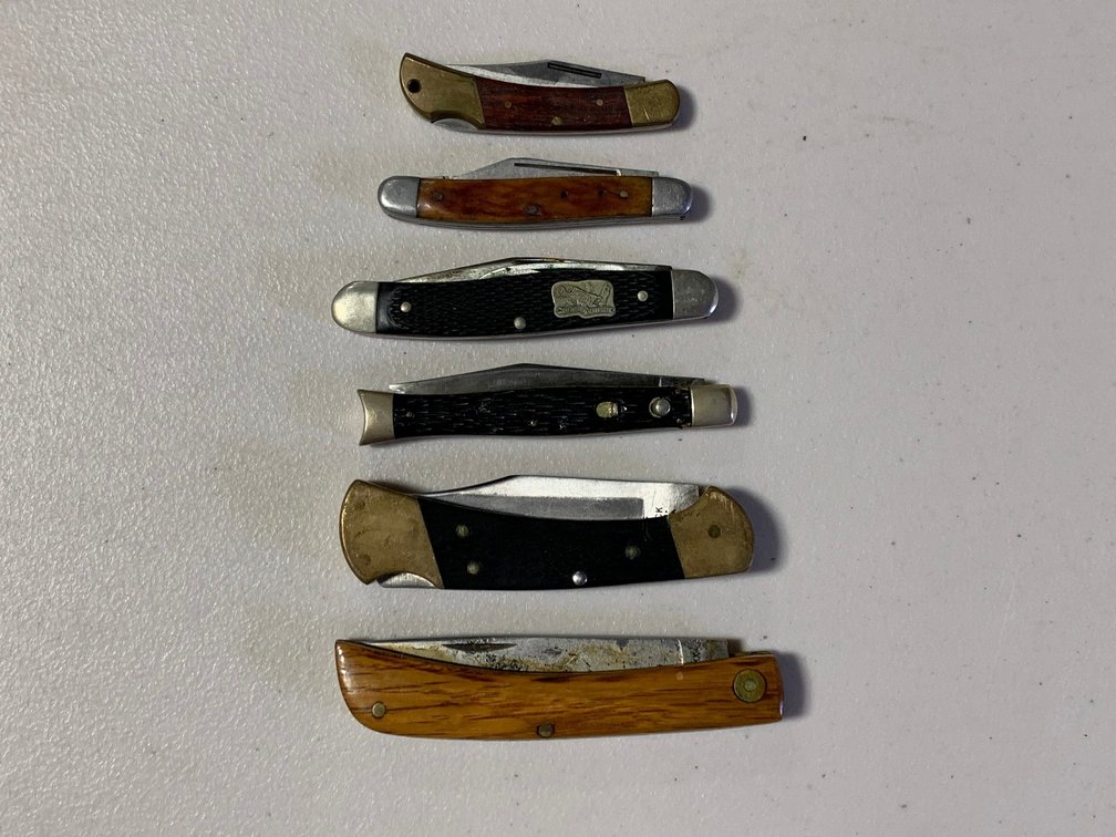 [87] Six Assorted Pocket Knives