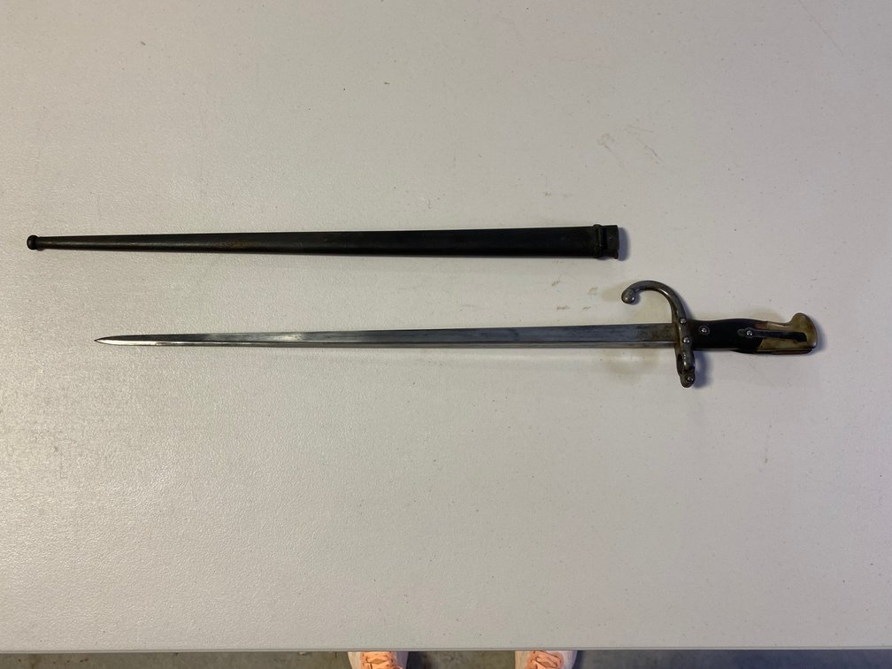 [67] French St Etienne M1878 Bayonet w/Scabbard