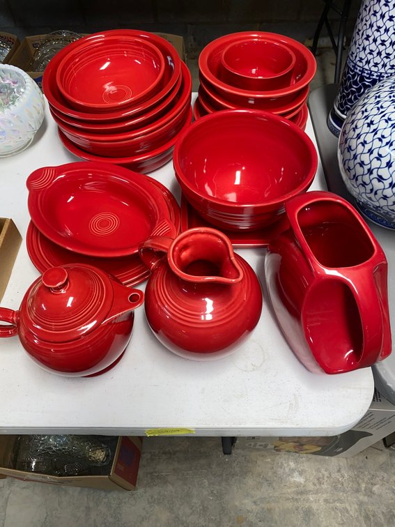 Fiestaware-Scarlet in color