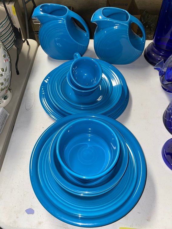 Fiestaware-Peacock blue in color