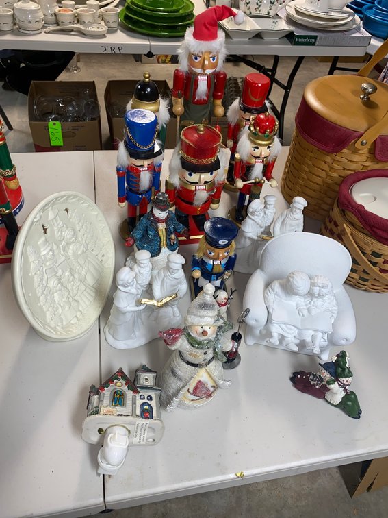 Christmas decorations-Nutcrackers, showmen and Christmas carolers