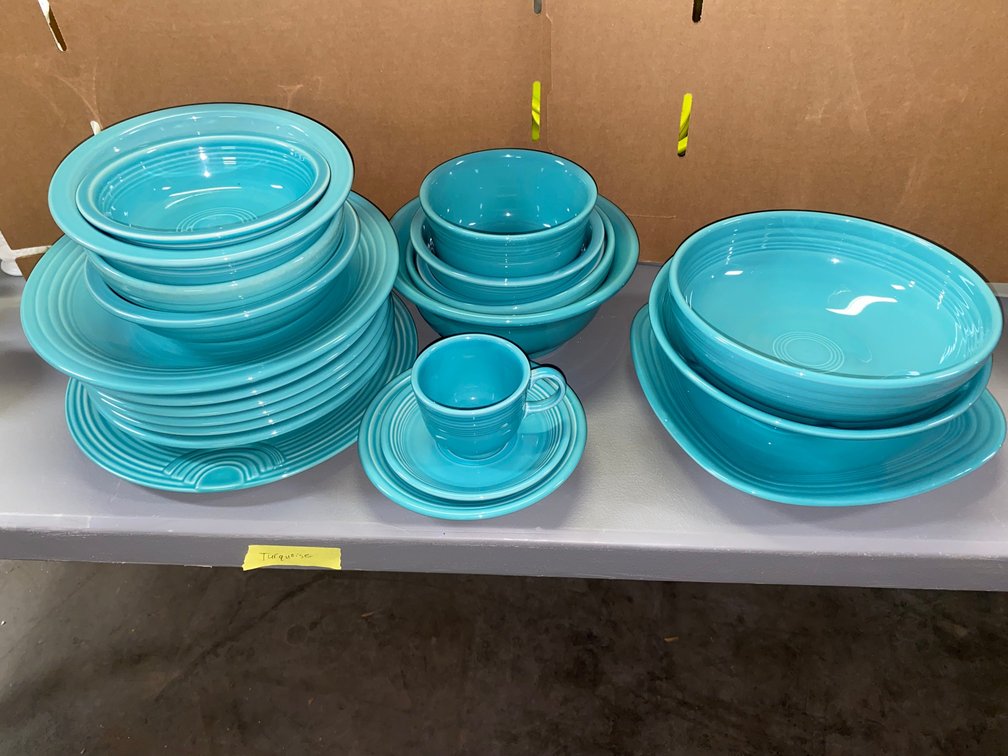 Fiestaware-Turquoise in color
