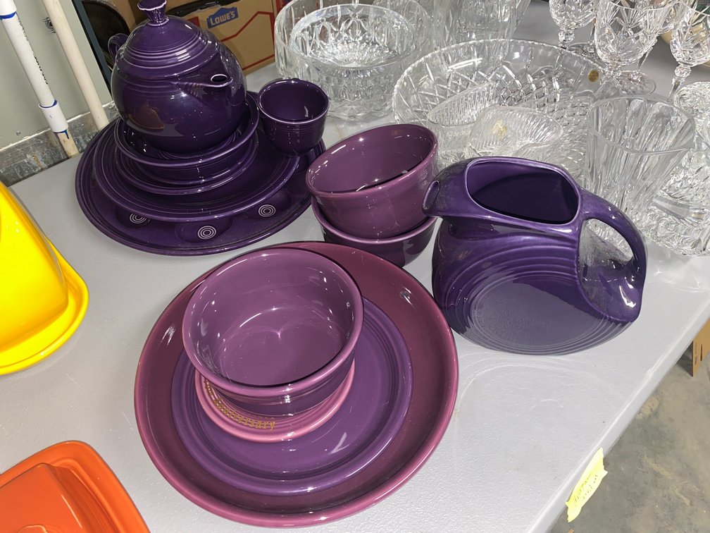 Fiestaware-Plum and Heather medium in color