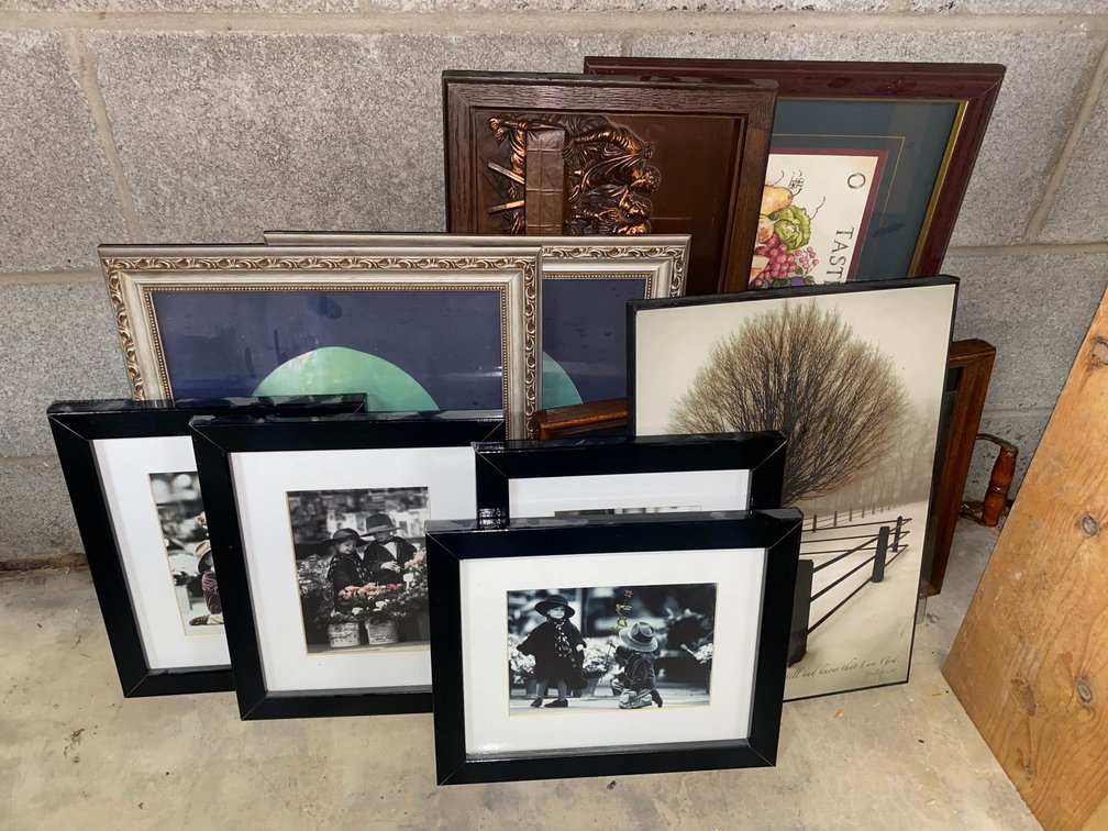 Group of Framed Items