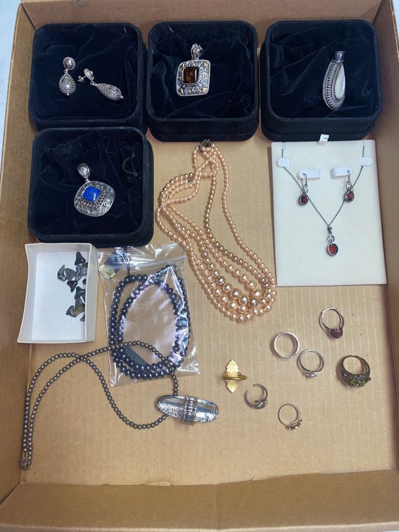Necklaces, rings and pendants