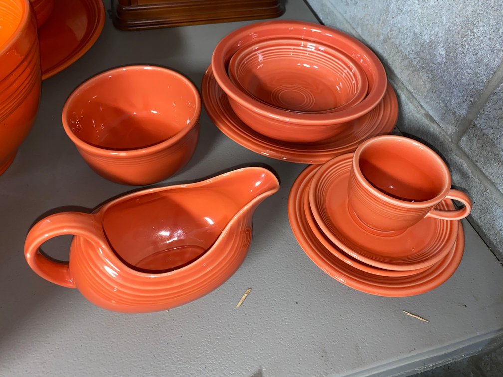 Fiestaware-Persimmon in color