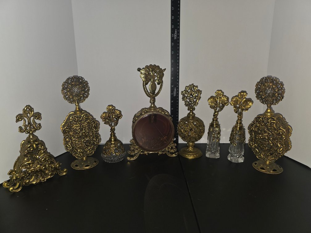 Victorian Brass Perfume Bottles