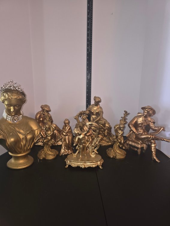 Bronze Painted Statues