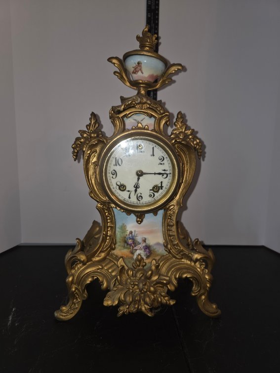 Victorian Cherub Clock