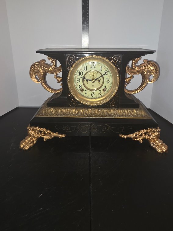 Victorian Cherub Marble Clock