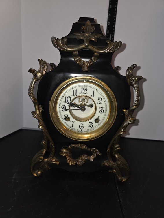 Victorian Cherub Marble Clock