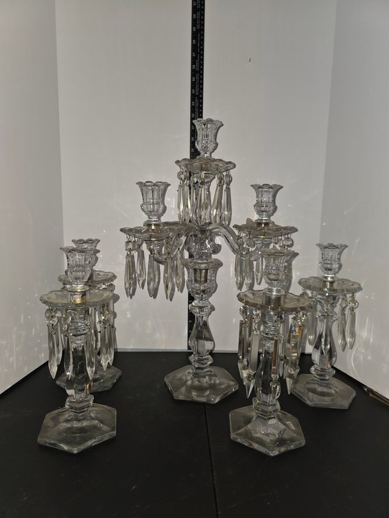 Victorian Crystal Candle Holders