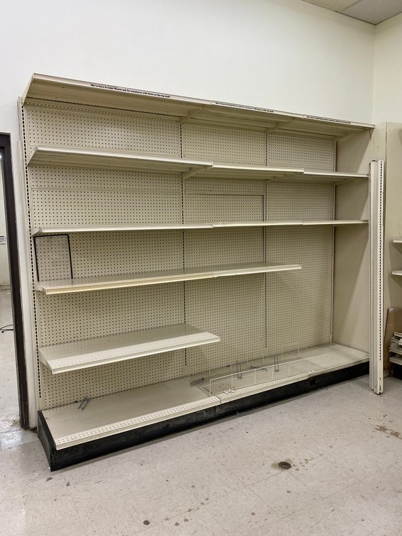 3 Unit Commercial Grade Shelving Unit Adjustable Shelves