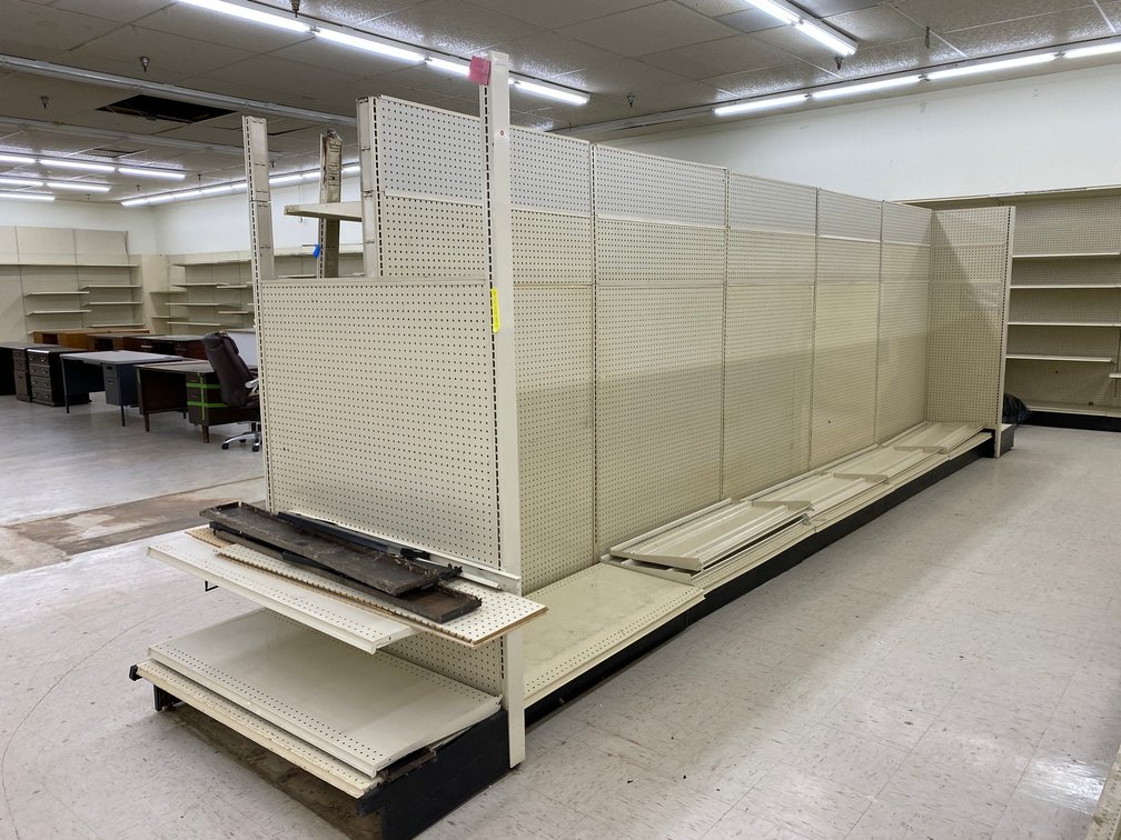 Double Sided 6 Piece Shelving Unit Commercial Grade