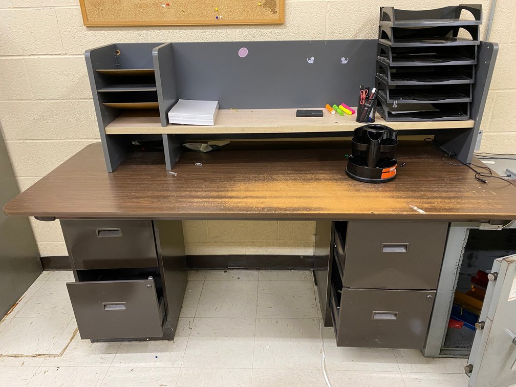 Desk and Contents