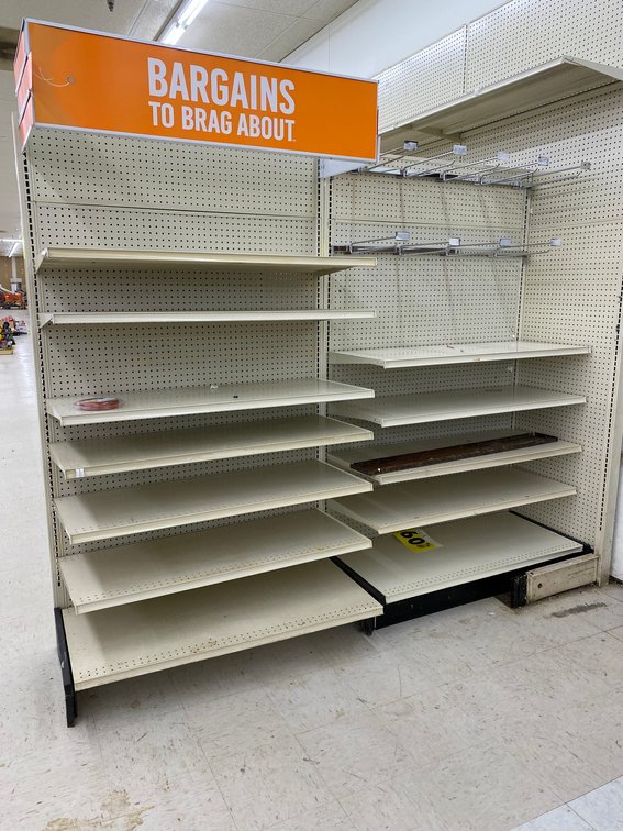 2 Piece Commercial Grade Shelving Unit