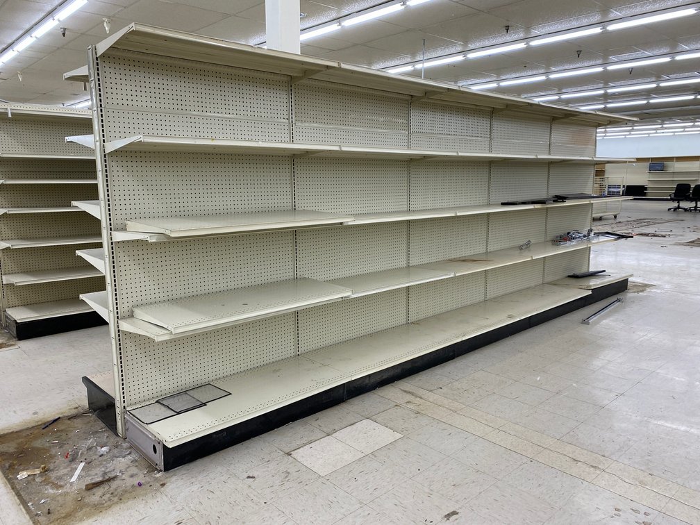 Double Sided  Shelving Unit Commercial Grade
