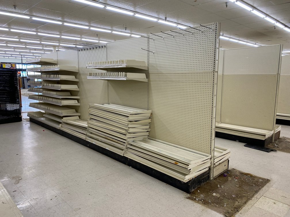 Double Sided Commercial Grade Shelving  Unit