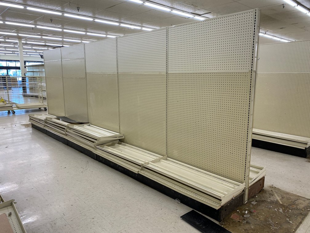 5 piece unit Double Sided Commercial Grade Shelving Unit