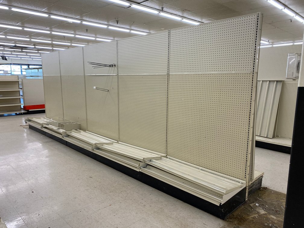 5 piece unit Double Sided Commercial Grade Shelving Unit