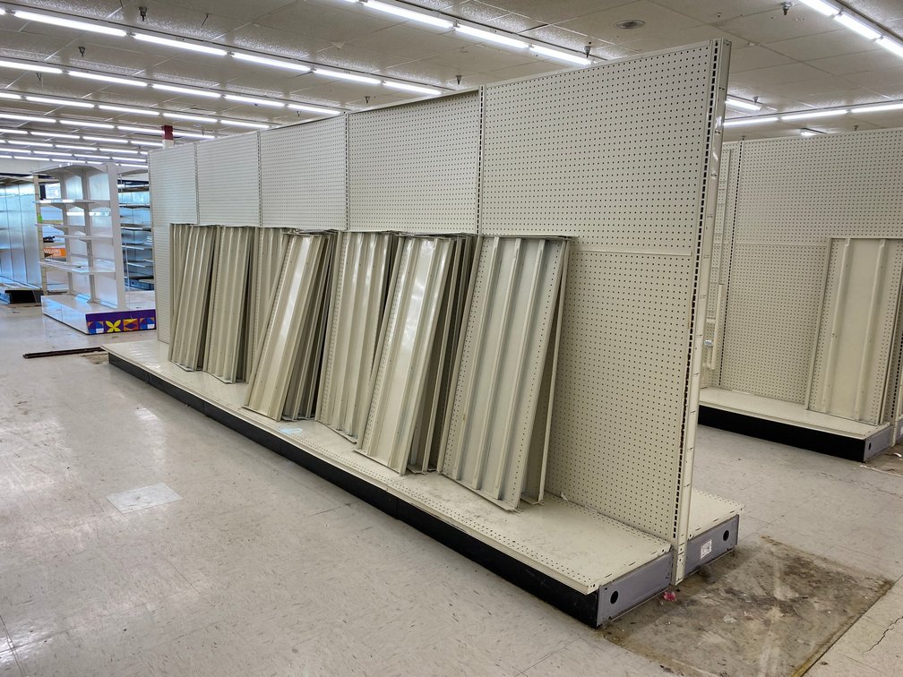 5 piece unit Double Sided Commercial Grade Shelving Unit