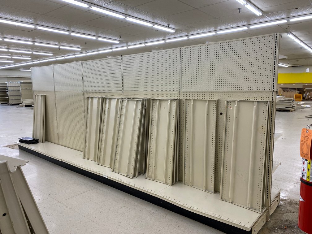 5 piece unit Double Sided Commercial Grade Shelving Unit