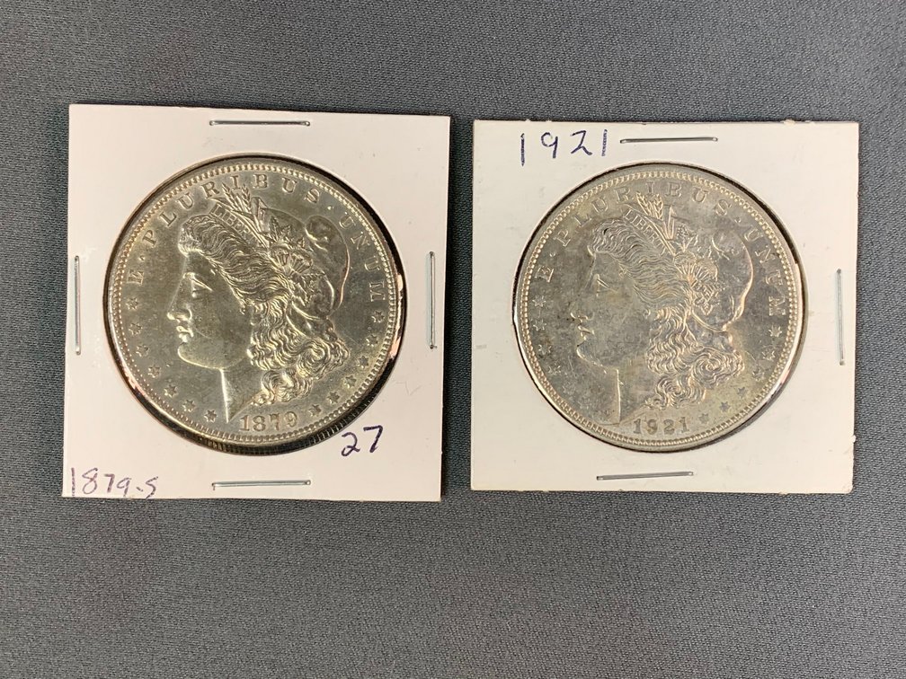 (2) Morgan Dollars