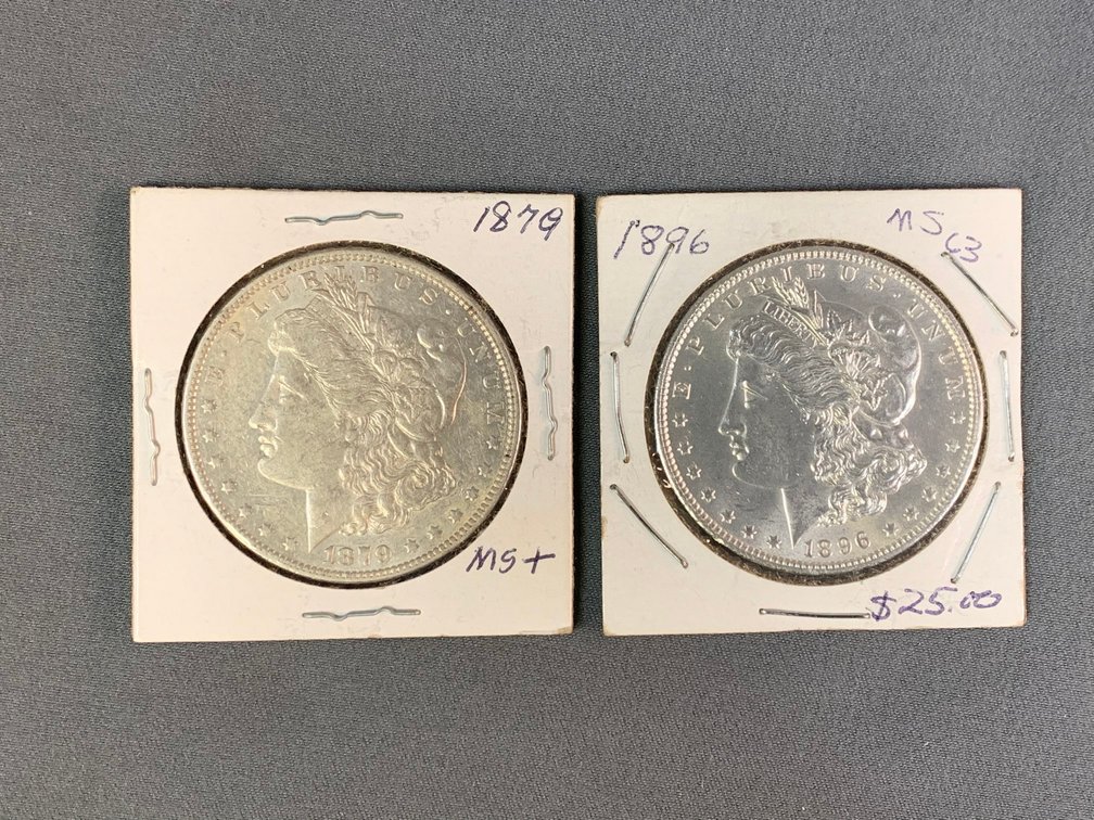(2) Morgan Dollars