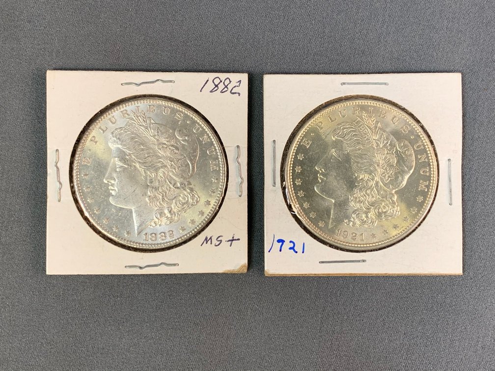 (2) Morgan Dollars