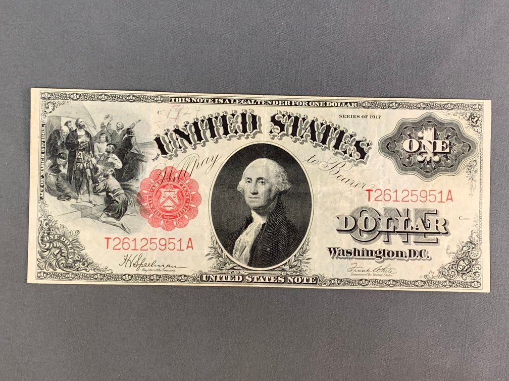 1917 $1 Washington 'Sawhorse' Legal Tender Note