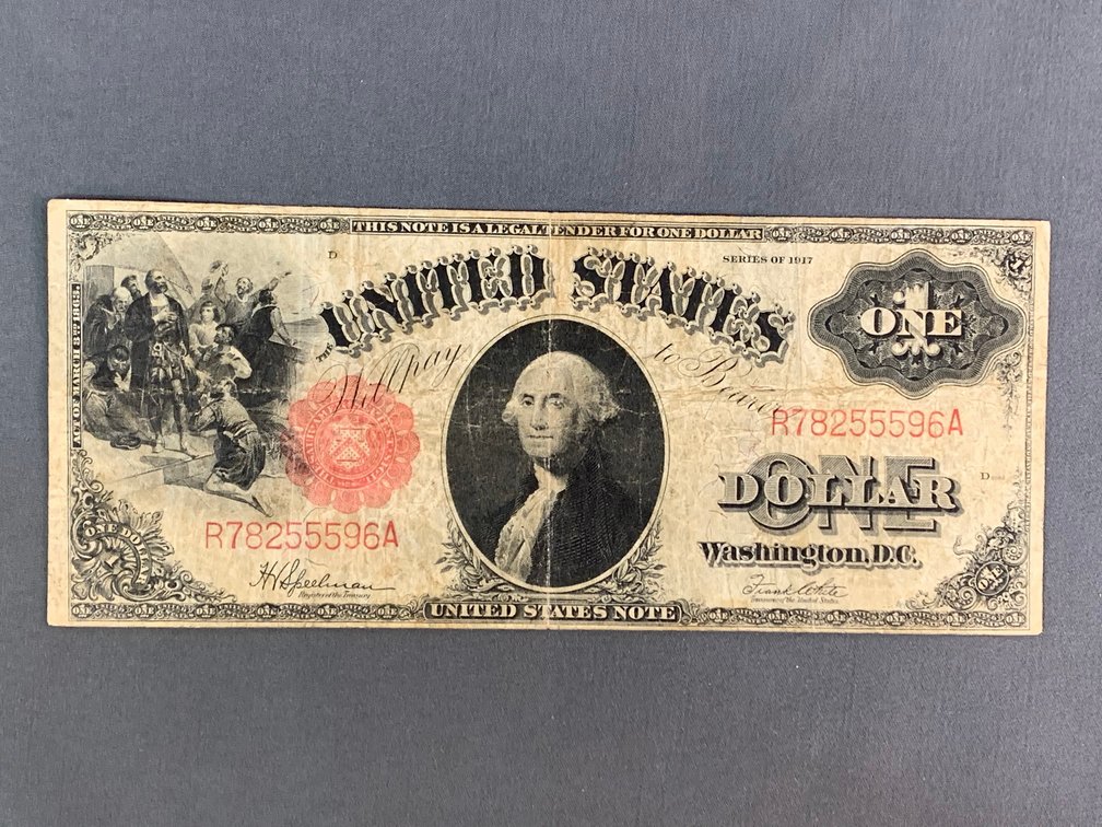 1917 $1 Washington 'Sawhorse' Legal Tender Note