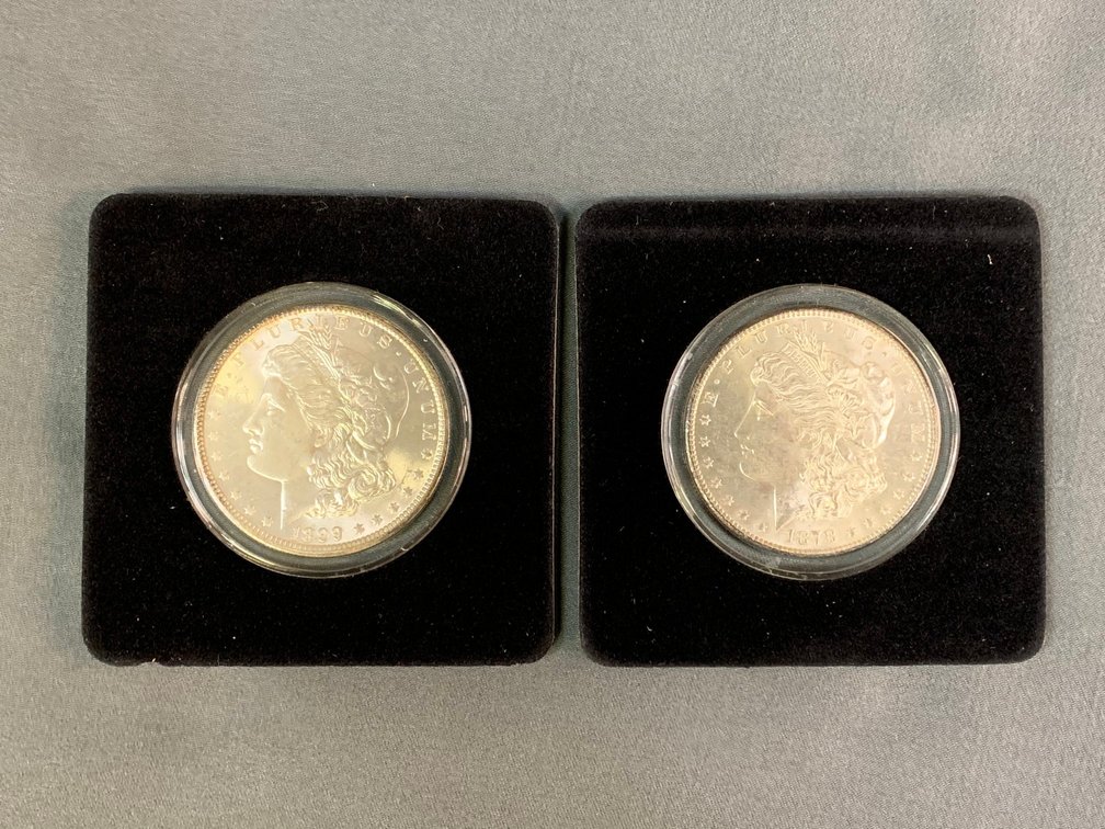 (2) Morgan Dollars