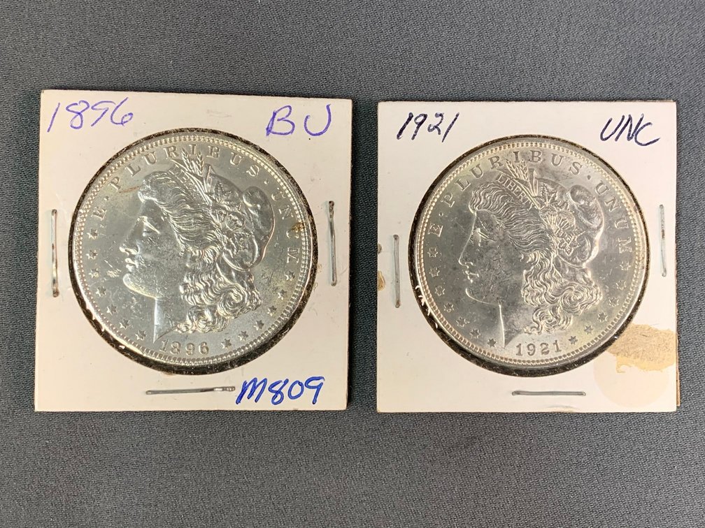 (2) Morgan Dollars