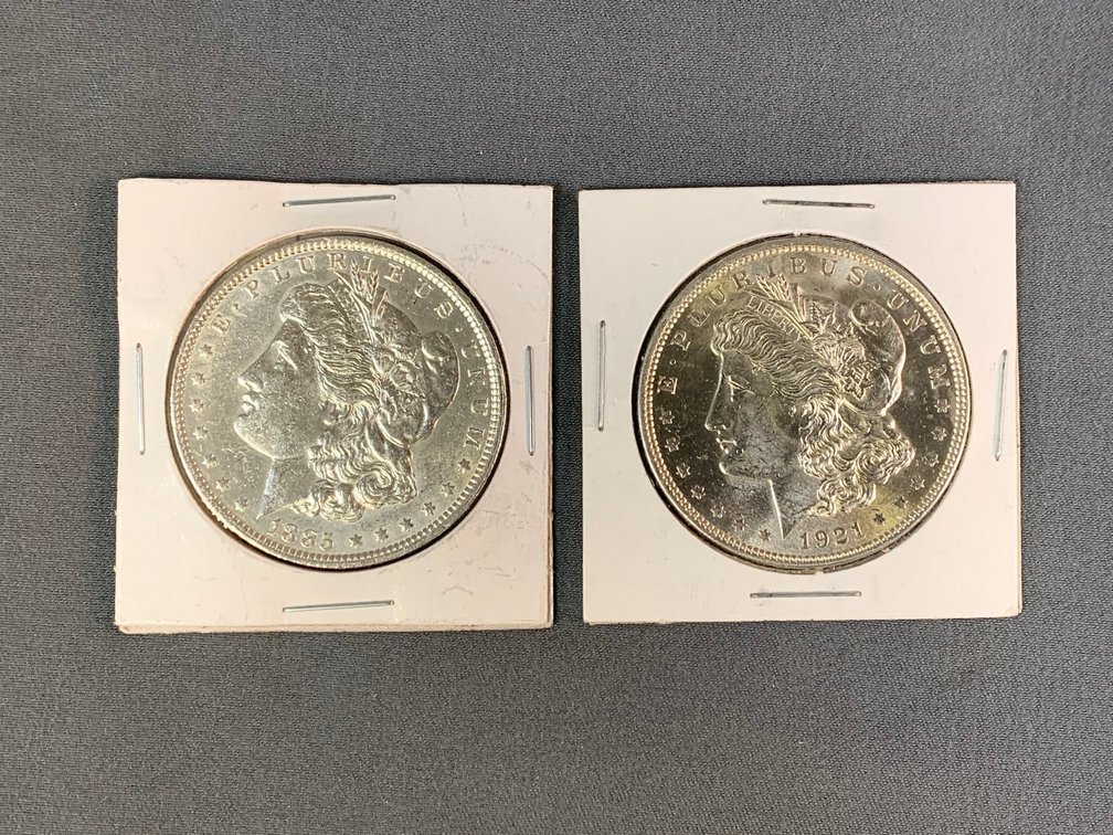 (2) Morgan Dollars