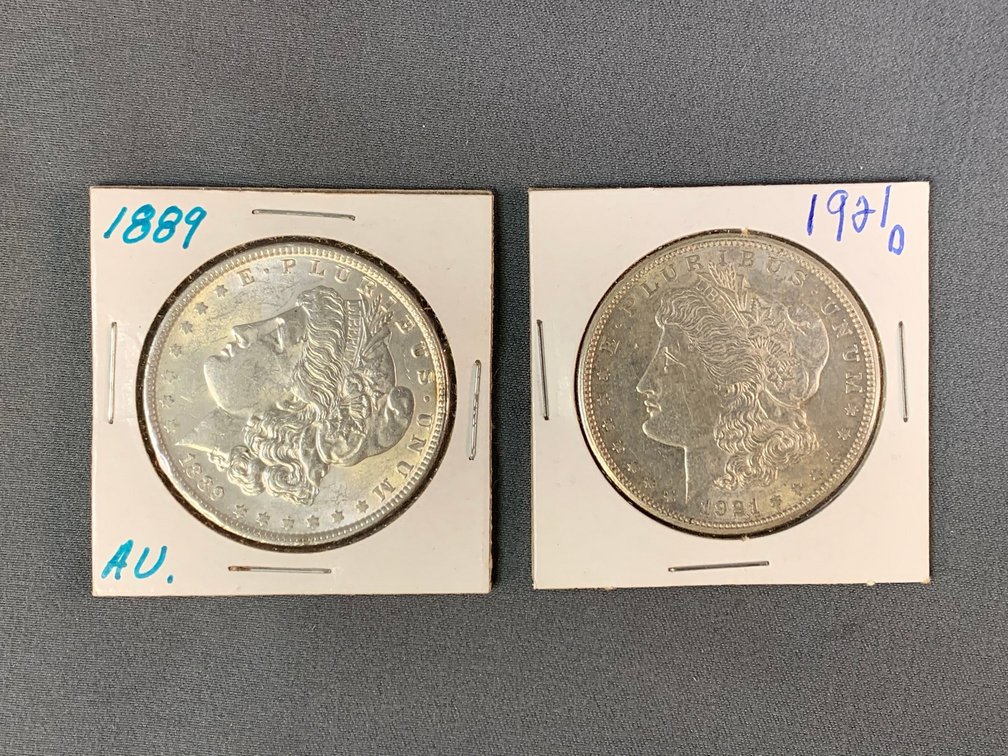 (2) Morgan Dollars