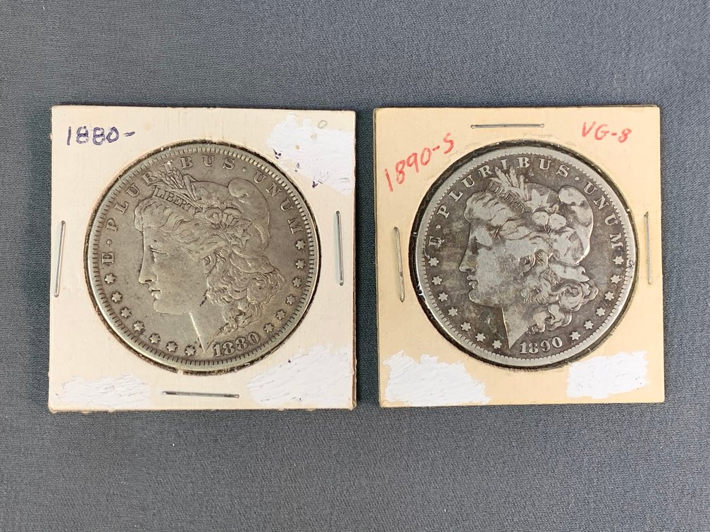 (2) Morgan Dollars