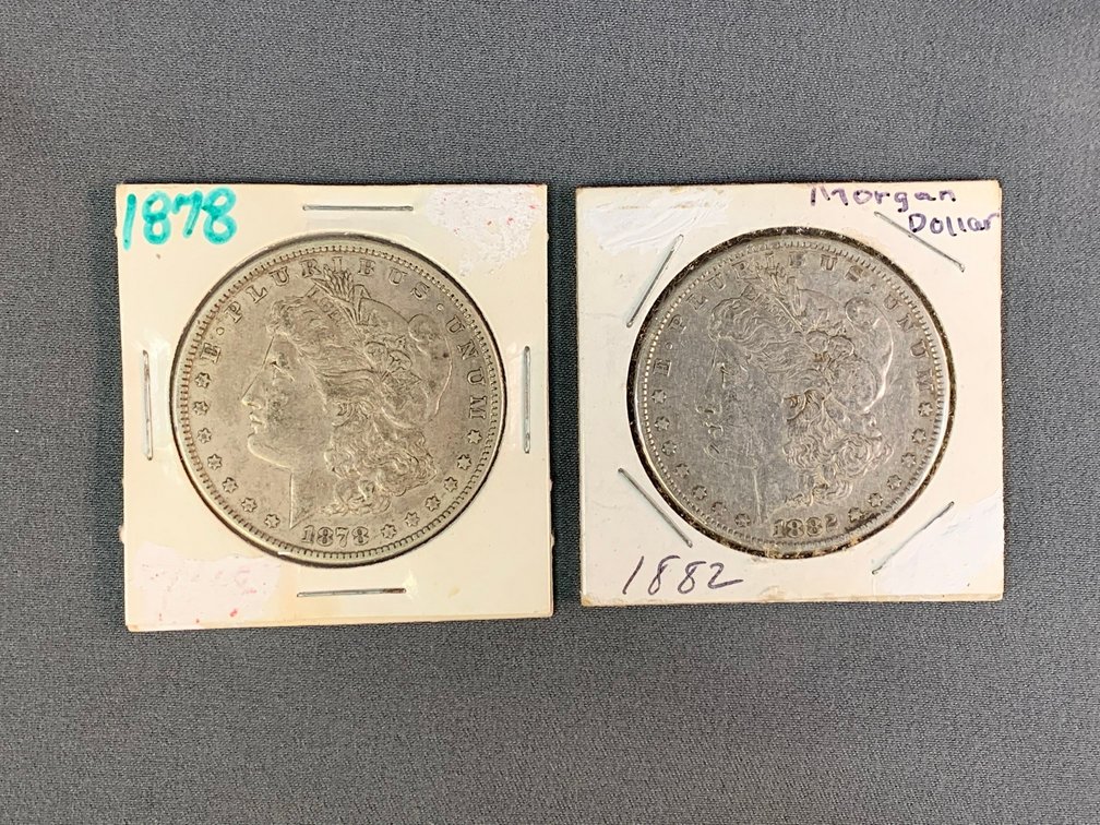 (2) Morgan Dollars
