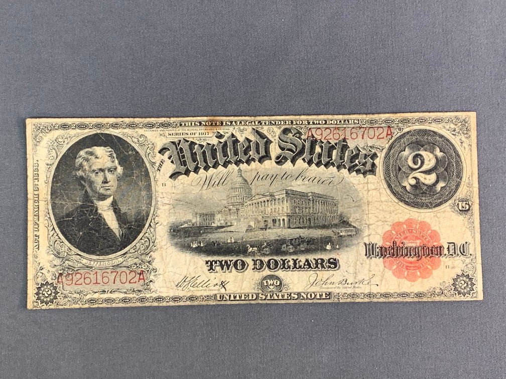 1917 $2 Jefferson Legal Tender Note