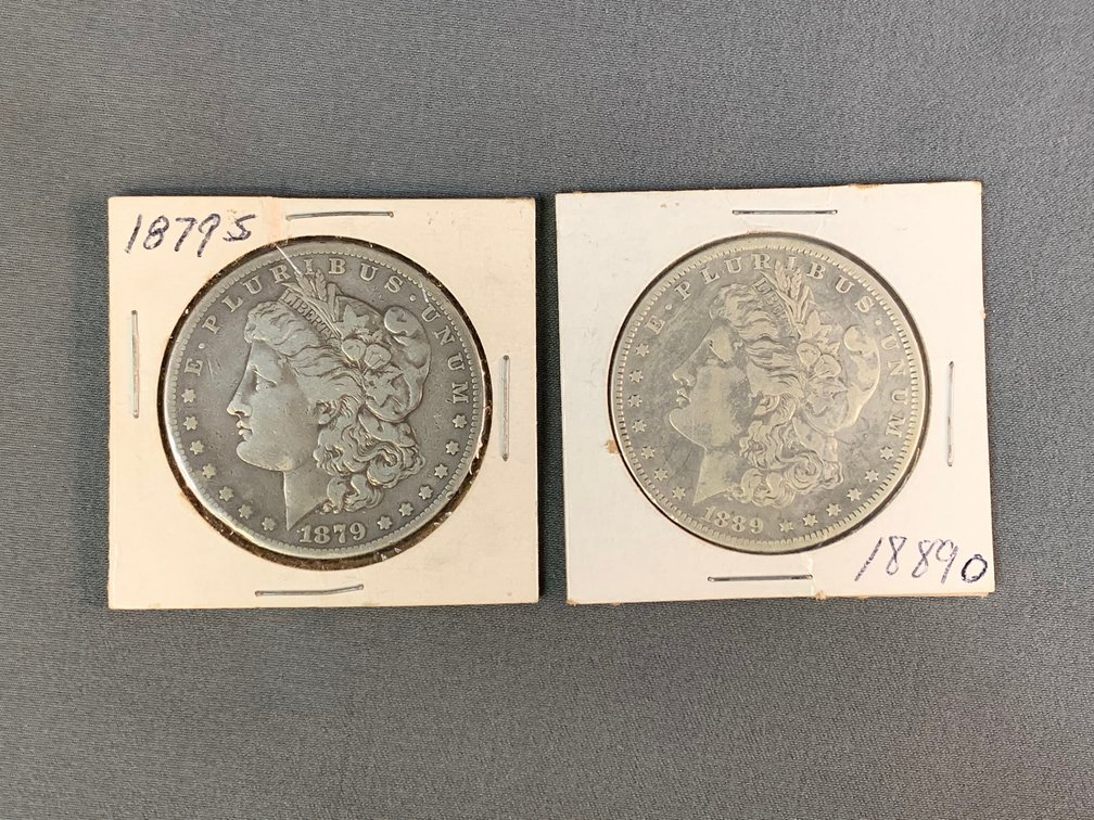(2) Morgan Dollars