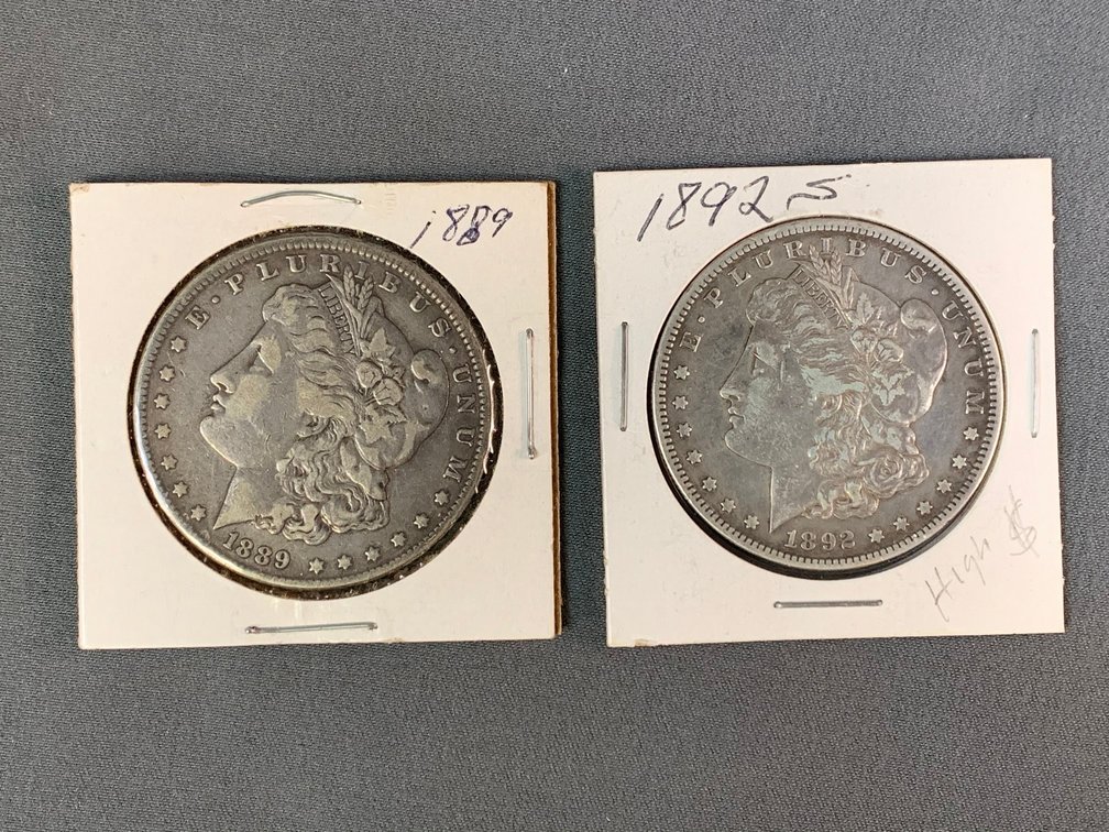 (2) Morgan Dollars