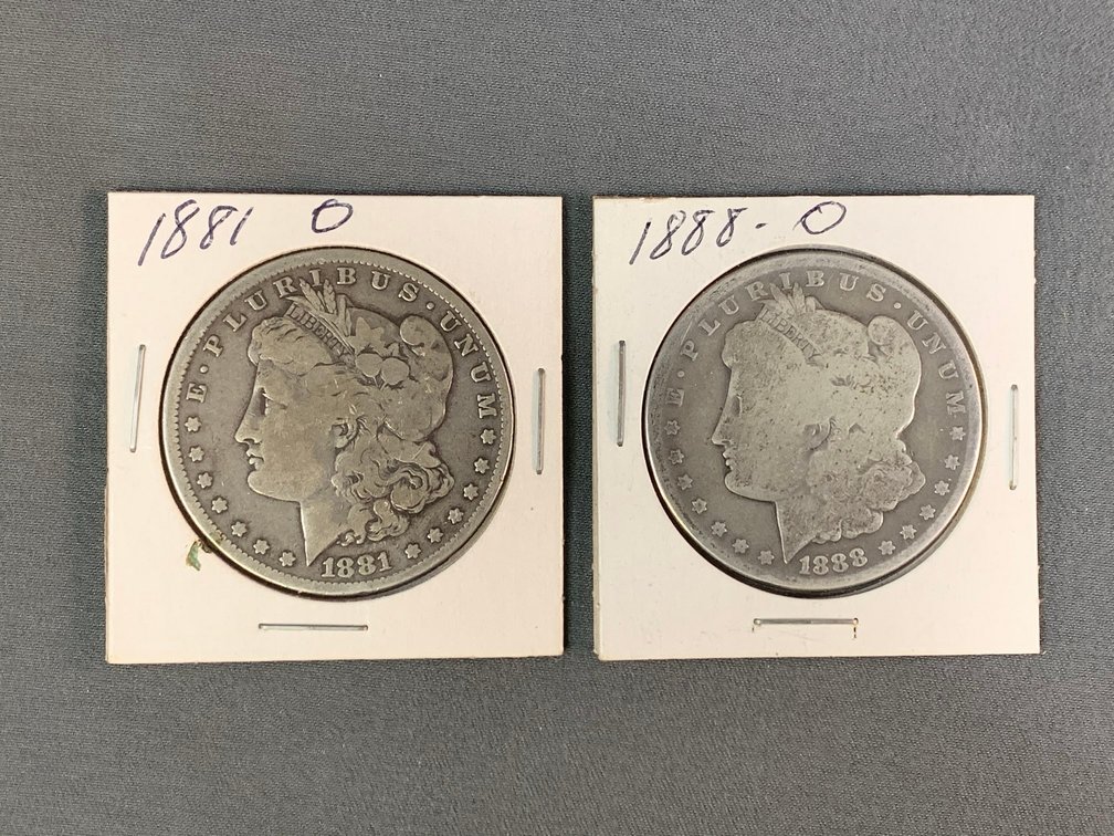 (2) Morgan Dollars