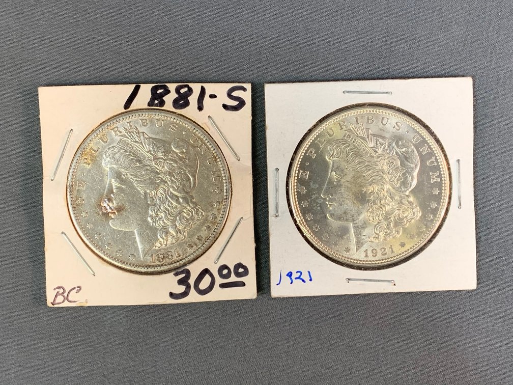(2) Morgan Dollars