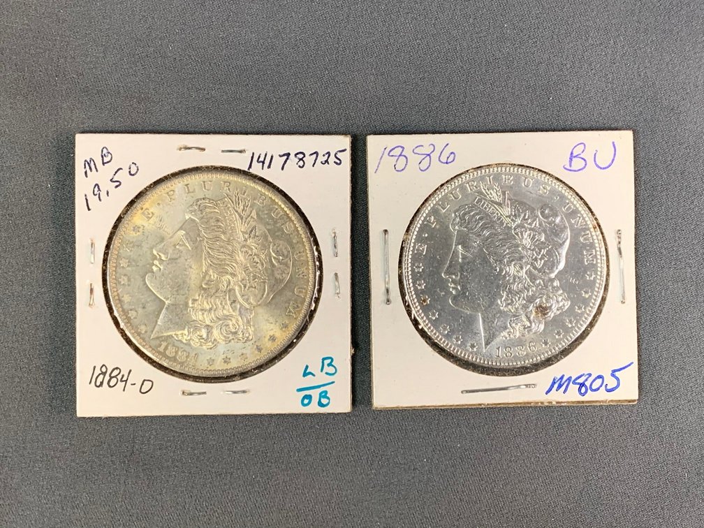 (2) Morgan Dollars