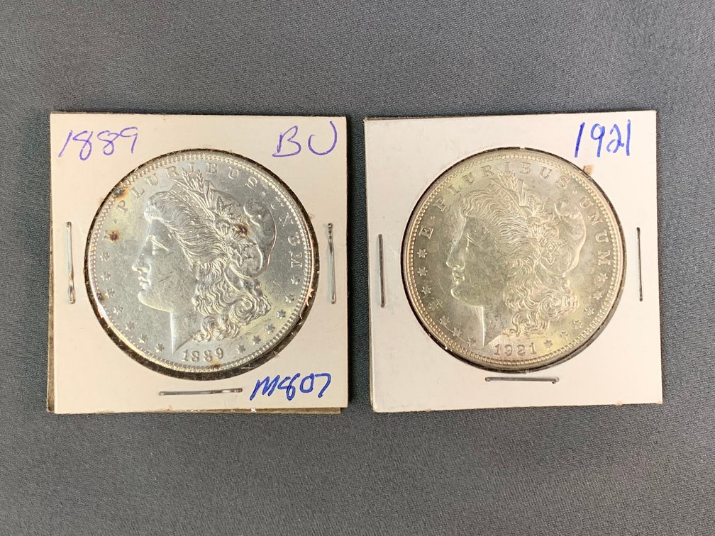 (2) Morgan Dollars