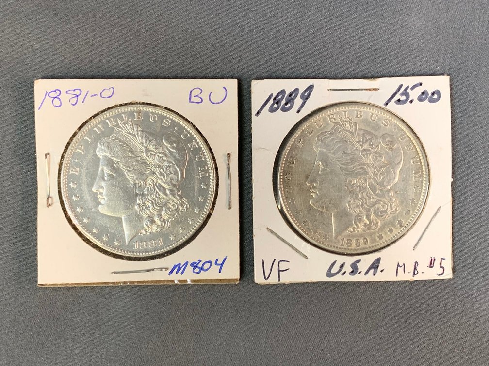 (2) Morgan Dollars